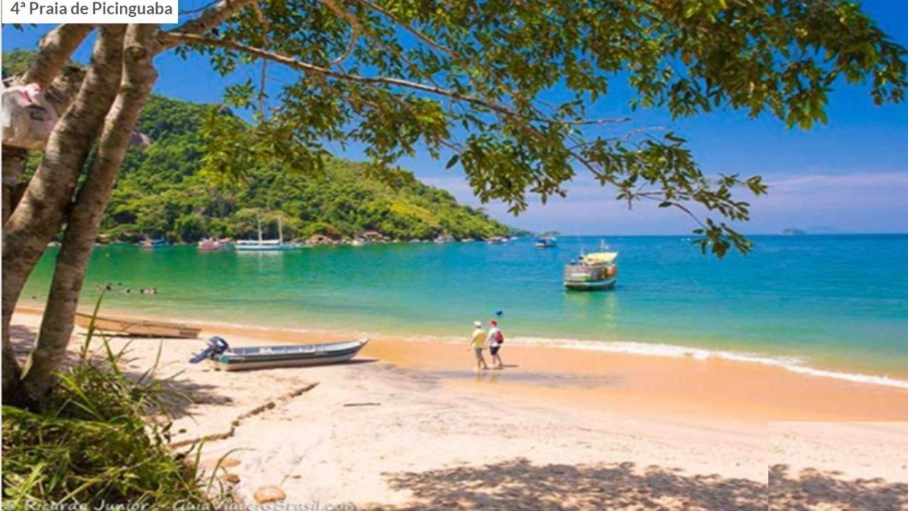 Apartamento Ubatuba: Praia Grande Beachfront Retreat Exterior photo