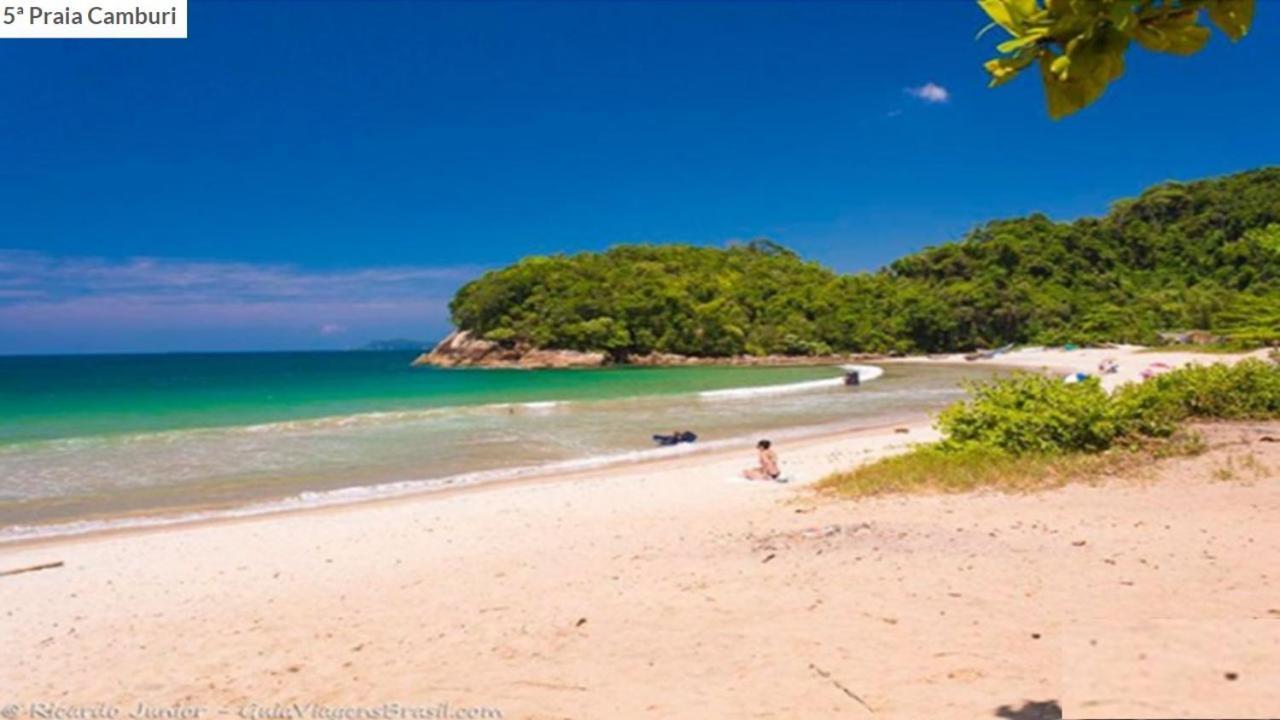 Apartamento Ubatuba: Praia Grande Beachfront Retreat Exterior photo